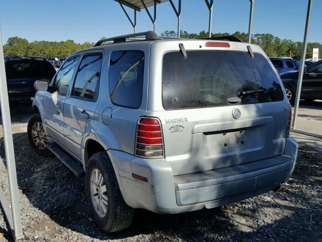 4M2YU56175DJ02250 - 2005 MERCURY MARINER SILVER photo 3