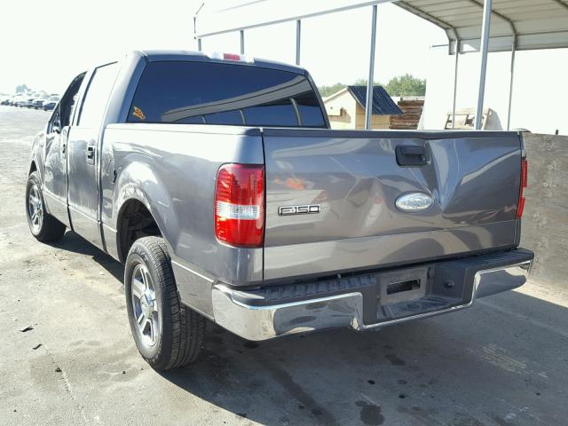 1FTRW12W38FB75056 - 2008 FORD F150 SUPER CHARCOAL photo 3