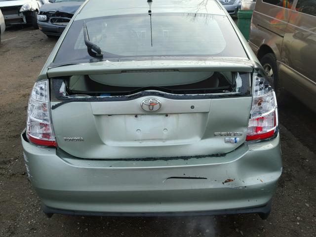 JTDKB20U663143608 - 2006 TOYOTA PRIUS GREEN photo 9