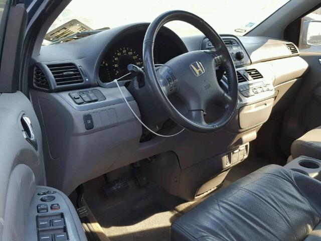 5FNRL38678B061657 - 2008 HONDA ODYSSEY EX BLUE photo 9