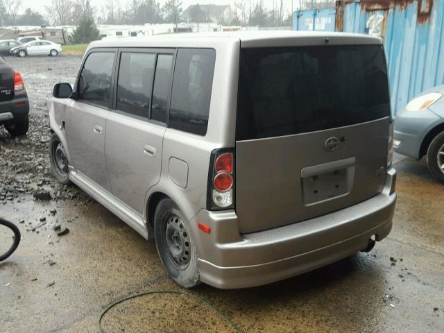 JTLKT334550184993 - 2005 TOYOTA SCION XB SILVER photo 3