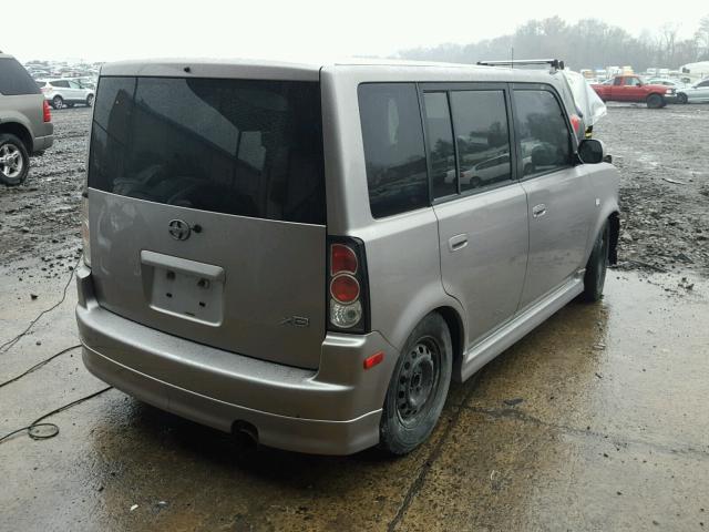 JTLKT334550184993 - 2005 TOYOTA SCION XB SILVER photo 4