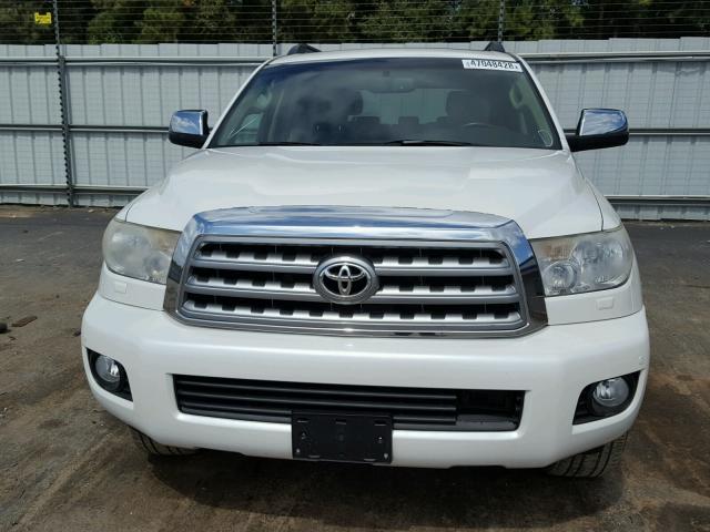 5TDYY5G14AS024520 - 2010 TOYOTA SEQUOIA PL WHITE photo 9