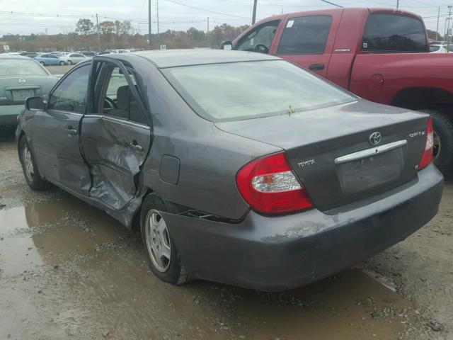 4T1BF32K03U548645 - 2003 TOYOTA CAMRY LE GRAY photo 3