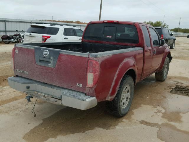 1N6BD0CT1AC448876 - 2010 NISSAN FRONTIER K RED photo 4