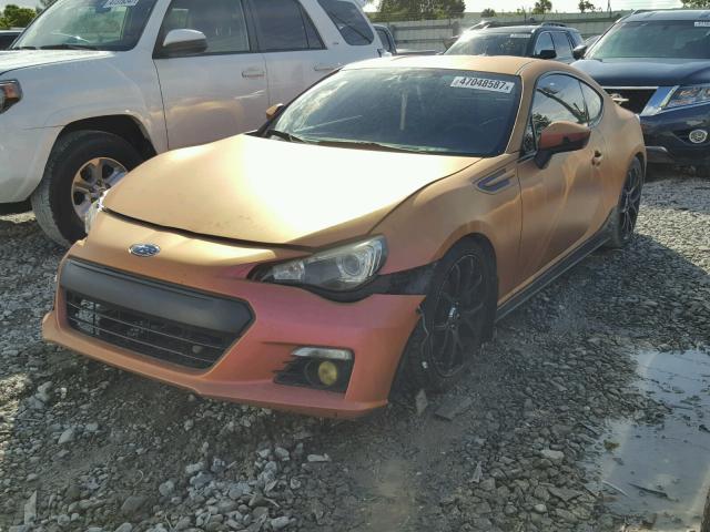 JF1ZCAC14D1608635 - 2013 SUBARU BRZ 2.0 LI ORANGE photo 2