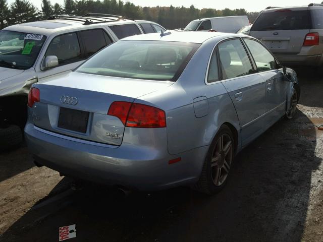 WAUDF78E96A112918 - 2006 AUDI A4 2.0T QU BLUE photo 4