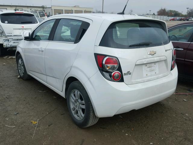 1G1JD6SHXC4111014 - 2012 CHEVROLET SONIC LT WHITE photo 3