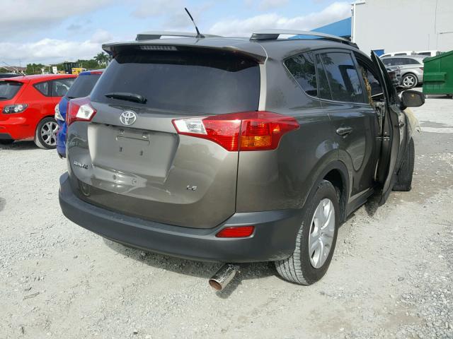 JTMZFREV3DD009109 - 2013 TOYOTA RAV4 LE SILVER photo 4