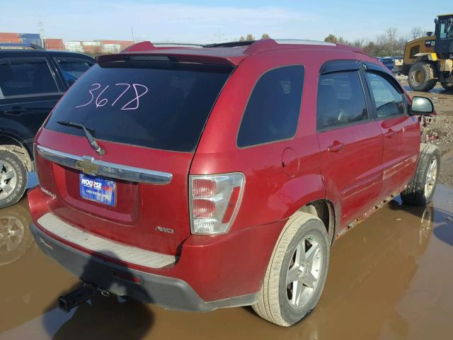 2CNDL73F556047486 - 2005 CHEVROLET EQUINOX LT MAROON photo 4