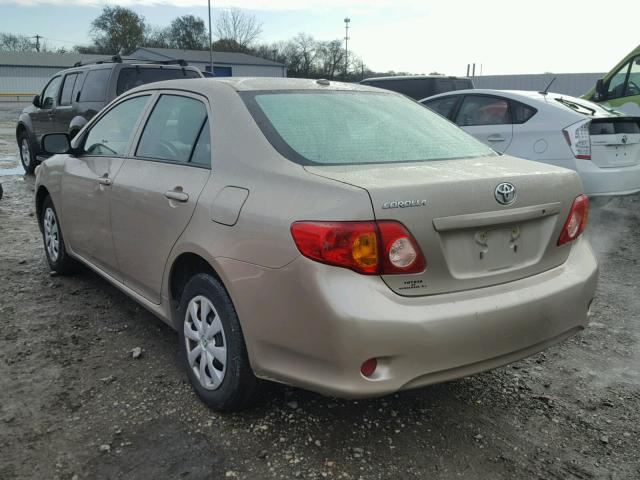 2T1BU4EE0AC325103 - 2010 TOYOTA COROLLA BA BEIGE photo 3