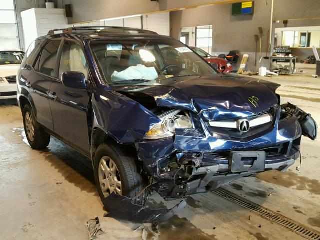 2HNYD187X4H519714 - 2004 ACURA MDX TOURIN BLUE photo 1