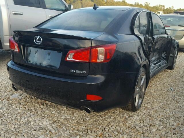 JTHBF5C26B5134274 - 2011 LEXUS IS 250 BLACK photo 4