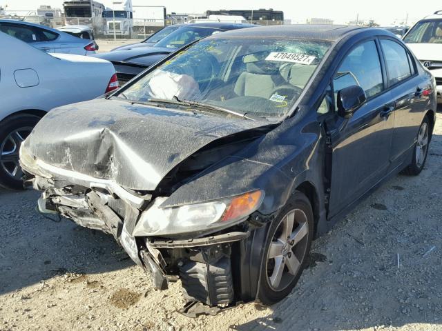 1HGFA16857L022595 - 2007 HONDA CIVIC EX BLACK photo 2