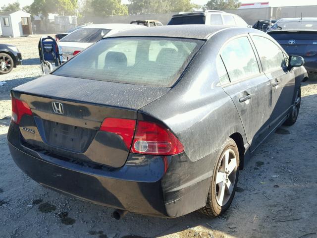 1HGFA16857L022595 - 2007 HONDA CIVIC EX BLACK photo 4