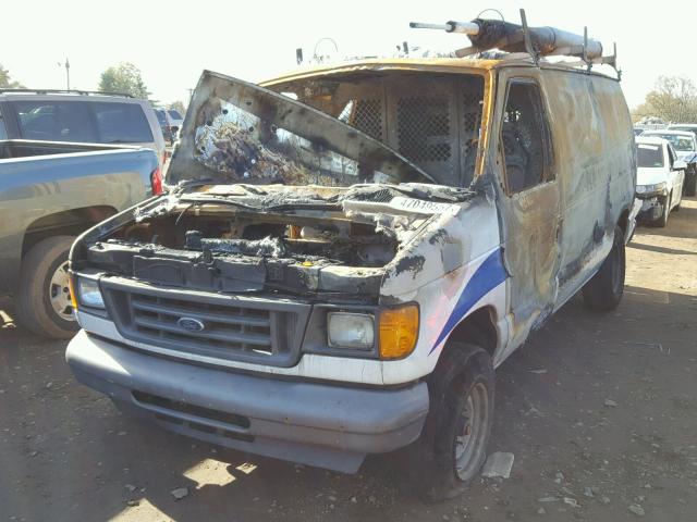 1FTNE24L57DA65873 - 2007 FORD ECONOLINE WHITE photo 2