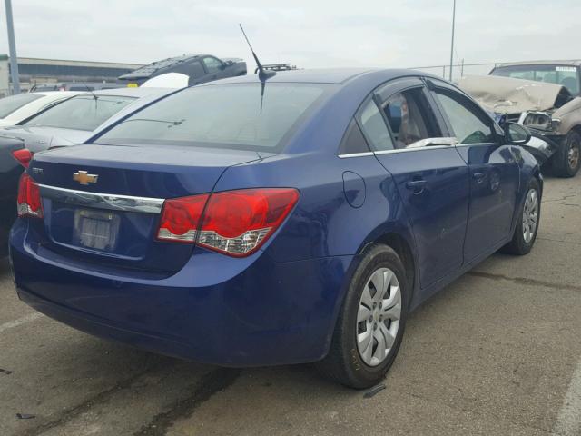 1G1PC5SH0C7204582 - 2012 CHEVROLET CRUZE LS BLUE photo 4