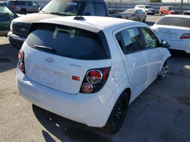1G1JA6SH2F4196895 - 2015 CHEVROLET SONIC LS WHITE photo 4