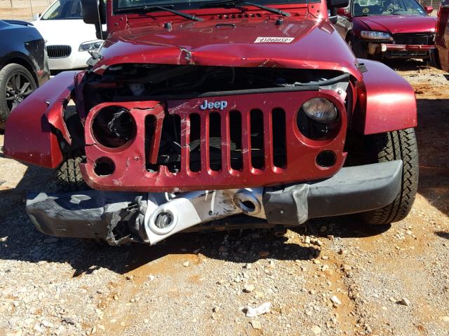 1C4AJWBG2DL543563 - 2013 JEEP WRANGLER S BURGUNDY photo 9