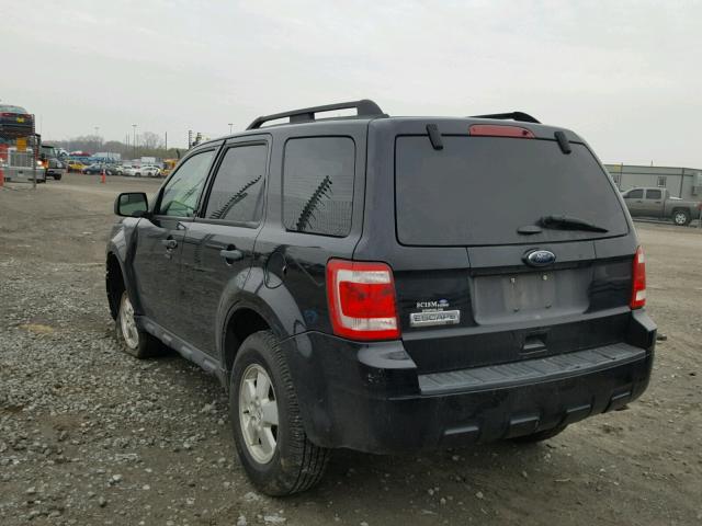 1FMCU0D78CKA14631 - 2012 FORD ESCAPE XLT BLACK photo 3