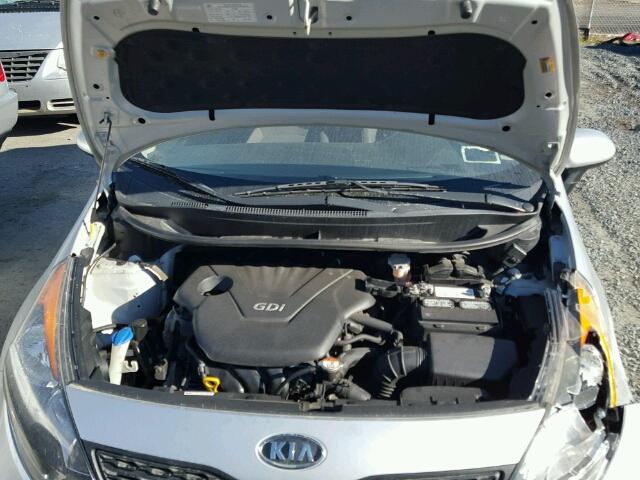 KNADM5A38D6126005 - 2013 KIA RIO LX SILVER photo 7