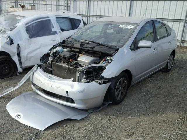 JTDKB20U067526677 - 2006 TOYOTA PRIUS SILVER photo 2