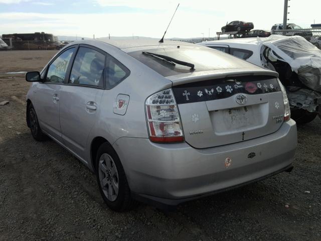 JTDKB20U067526677 - 2006 TOYOTA PRIUS SILVER photo 3