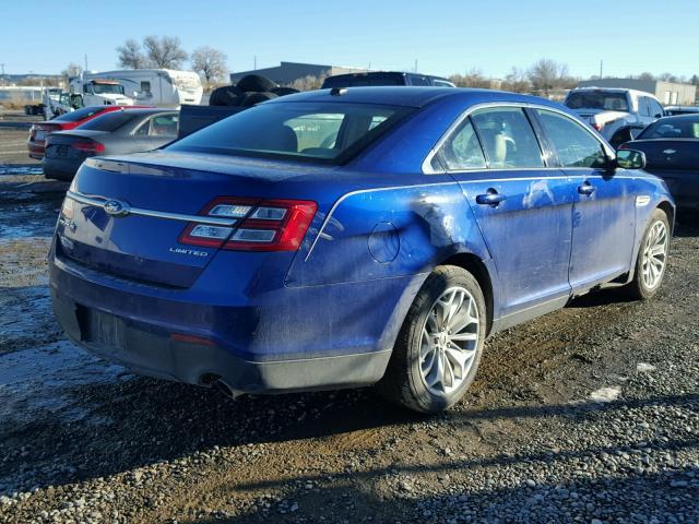 1FAHP2F89DG232719 - 2013 FORD TAURUS LIM BLUE photo 4