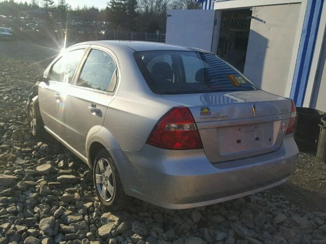 3G2TX55E79L116536 - 2009 PONTIAC G3 WAVE SE SILVER photo 3