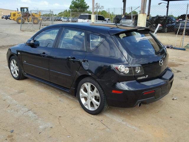 JM1BK343171693576 - 2007 MAZDA 3 HATCHBAC BLACK photo 3