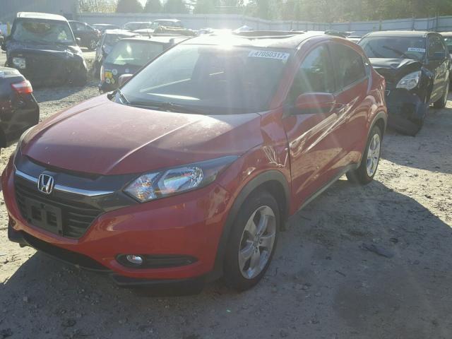 3CZRU6H50GM727946 - 2016 HONDA HR-V EX RED photo 2