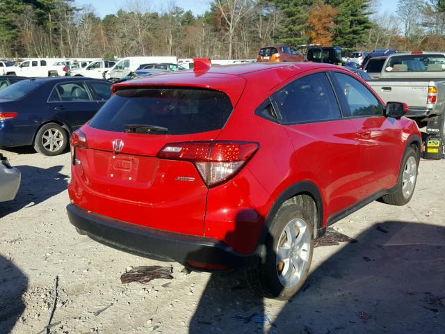 3CZRU6H50GM727946 - 2016 HONDA HR-V EX RED photo 4