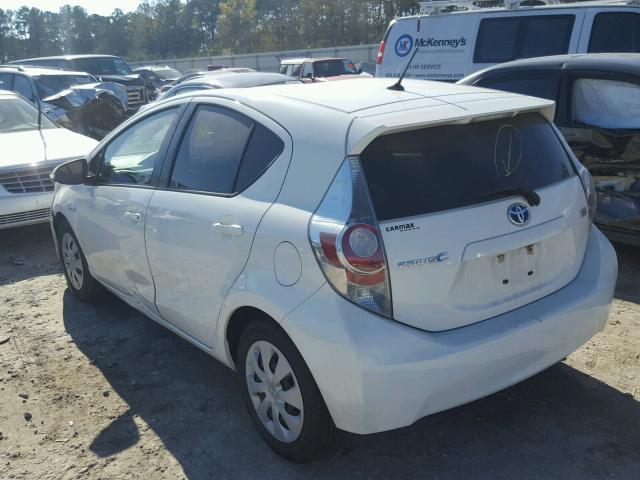 JTDKDTB31E1560908 - 2014 TOYOTA PRIUS C WHITE photo 3