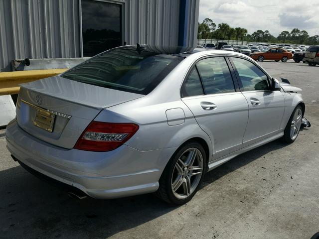 WDDGF56X18R025422 - 2008 MERCEDES-BENZ C 350 SILVER photo 4