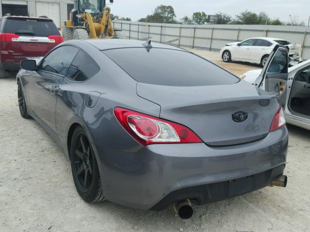 KMHHT6KD4BU046788 - 2011 HYUNDAI GENESIS CO GRAY photo 3