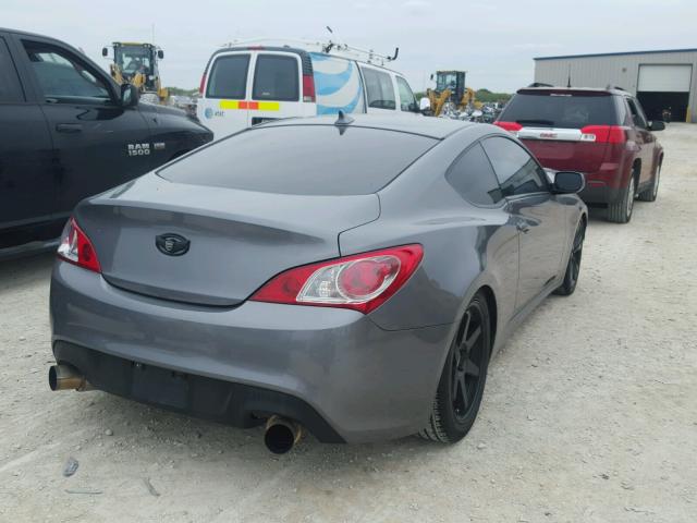 KMHHT6KD4BU046788 - 2011 HYUNDAI GENESIS CO GRAY photo 4