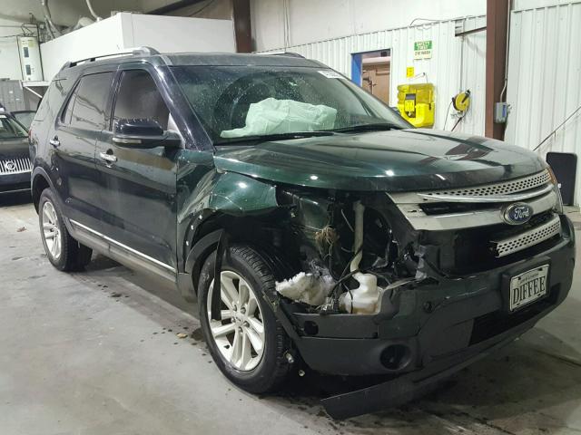 1FM5K8D8XDGA75862 - 2013 FORD EXPLORER X GREEN photo 1