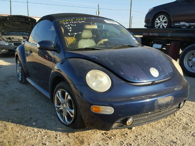 3VWCM31Y15M365893 - 2005 VOLKSWAGEN NEW BEETLE BLUE photo 1