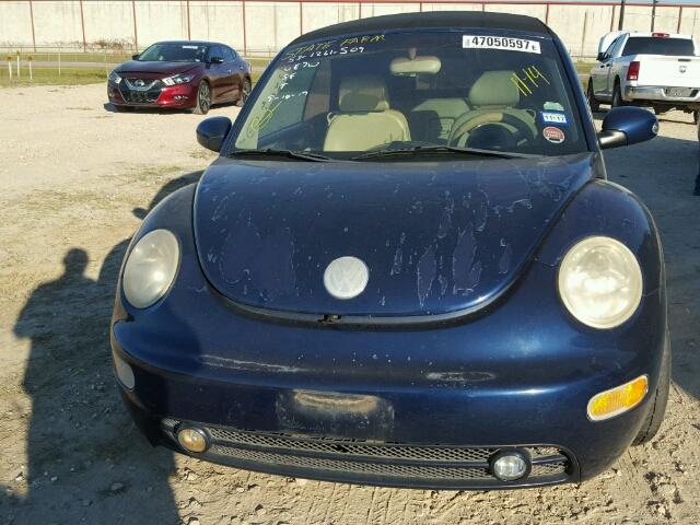 3VWCM31Y15M365893 - 2005 VOLKSWAGEN NEW BEETLE BLUE photo 9