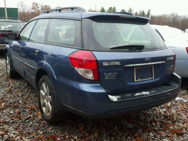 4S4BP61C786336295 - 2008 SUBARU OUTBACK 2. BLUE photo 3