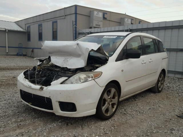 JM1CR293370143918 - 2007 MAZDA 5 WHITE photo 2