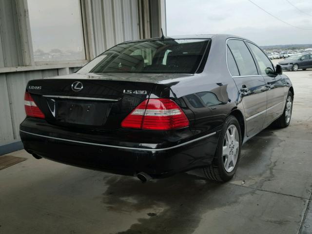 JTHBN36FX50177376 - 2005 LEXUS LS 430 BLACK photo 4