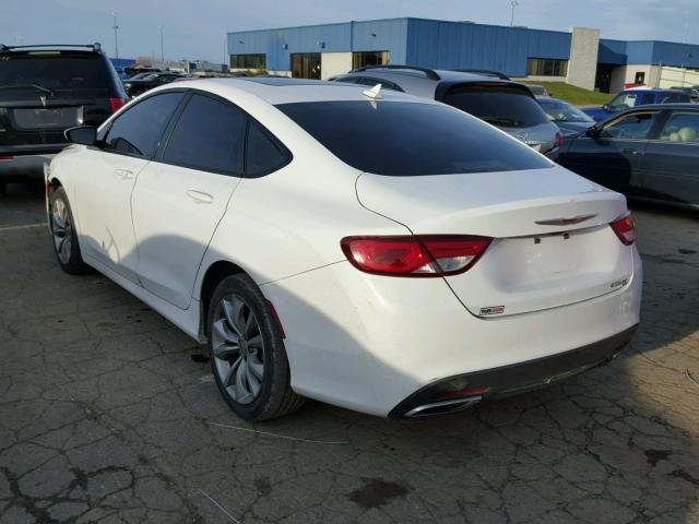 1C3CCCBB8FN749701 - 2015 CHRYSLER 200 S WHITE photo 3