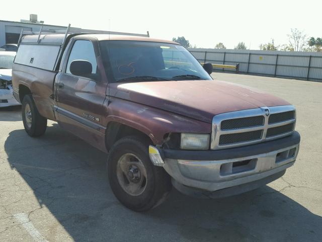 1B7HC16Z71S726725 - 2001 DODGE RAM 1500 BURGUNDY photo 1