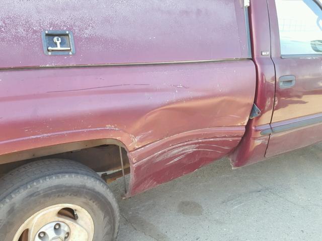 1B7HC16Z71S726725 - 2001 DODGE RAM 1500 BURGUNDY photo 9