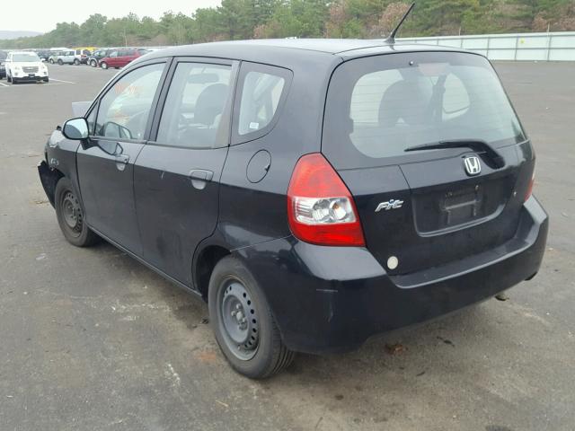 JHMGD38408S011865 - 2008 HONDA FIT BLACK photo 3