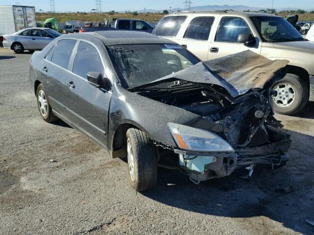 1HGCM56777A193045 - 2007 HONDA ACCORD EX BLACK photo 1