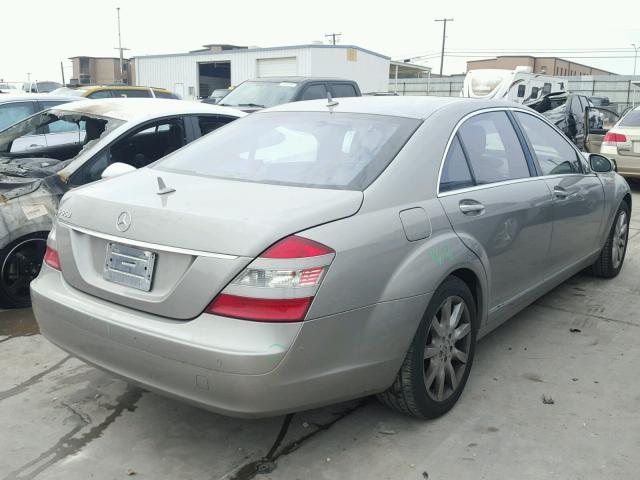 WDDNG71X27A021514 - 2007 MERCEDES-BENZ S 550 TAN photo 4