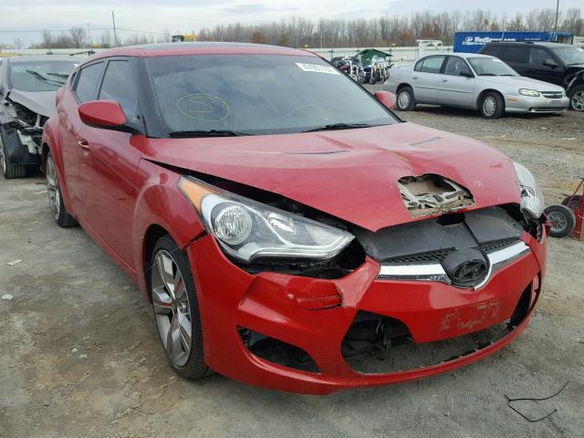 KMHTC6AD7DU100065 - 2013 HYUNDAI VELOSTER B RED photo 1