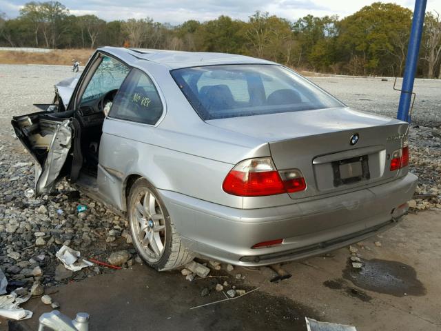 WBABN53471JU23561 - 2001 BMW 330 CI 银色 照片 3